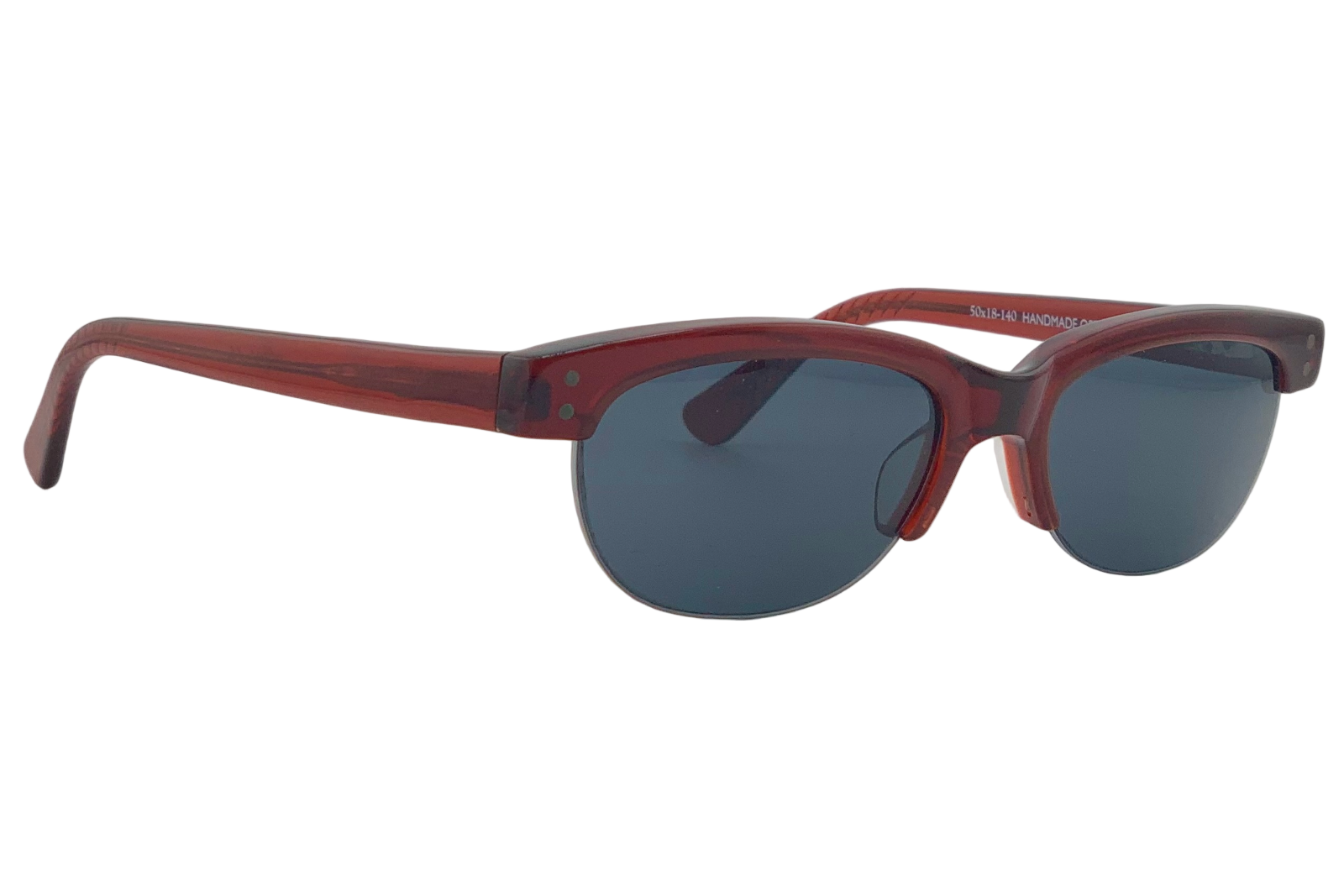 RED WAYFARER WITH SMOKE LENSES