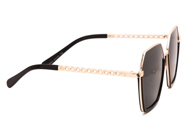 OVERSIZED HEXAGON SHAPE IN BLACK