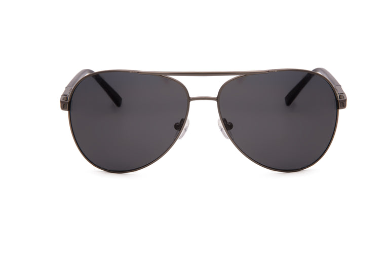 AVIATOR STYLE IN GUNMETAL WITH BLACK LENSES