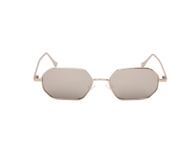 SLIM SILVER HEXAGON STYLE WITH MIRROR LENSES