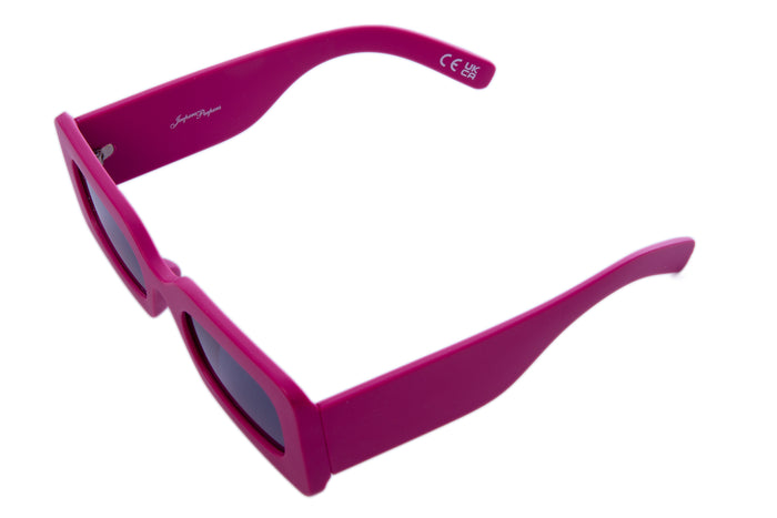 FUCHSIA RECTANGLE FRAME WITH SMOKE LENSES