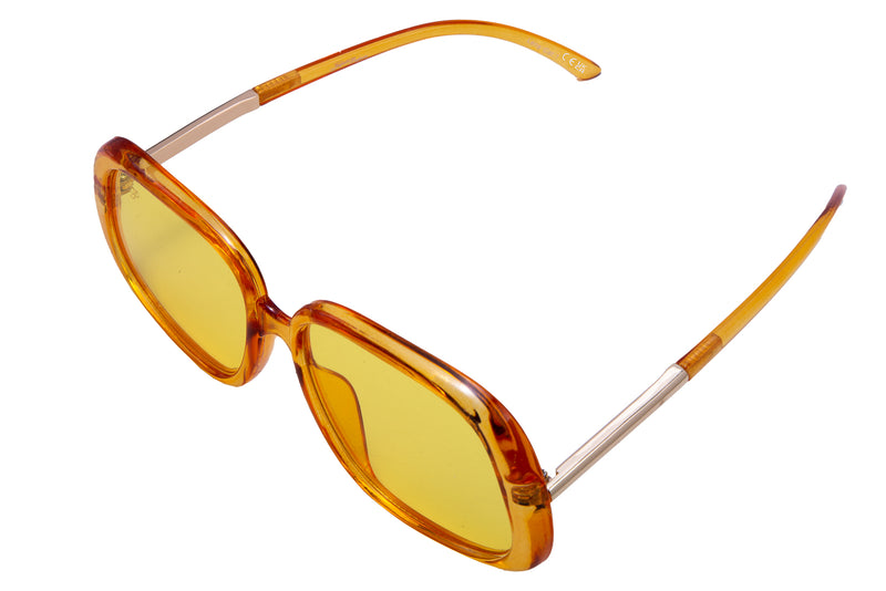 SQUARE FRAME IN YELLOW WITH YELLOW LENSES