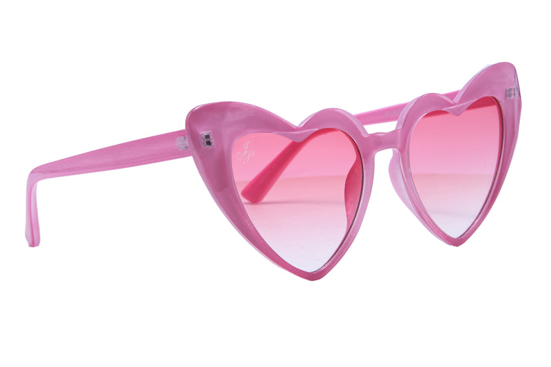 PINK HEART FRAMES WITH PINK LENSES