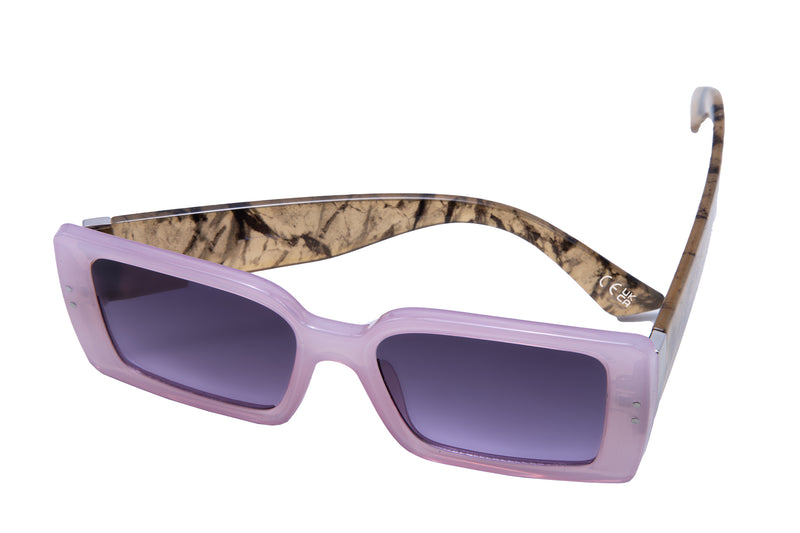 SQUARE LILAC FRAME WITH TORT TEMPLES
