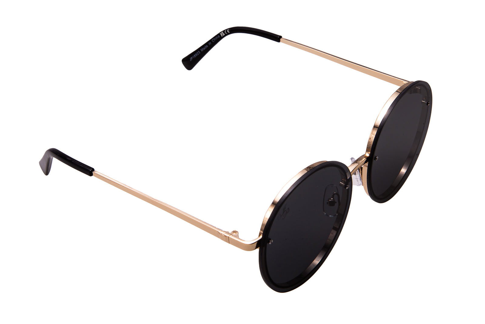 GOLD ROUND FRAME WITH BLACK LENSES – Jeepers Peepers